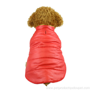 Chaqueta para mascotas con chaleco engrosado de tela Shinny Down 2021